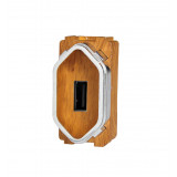 Modulo USB 2a - Novara Cumaru Cromado